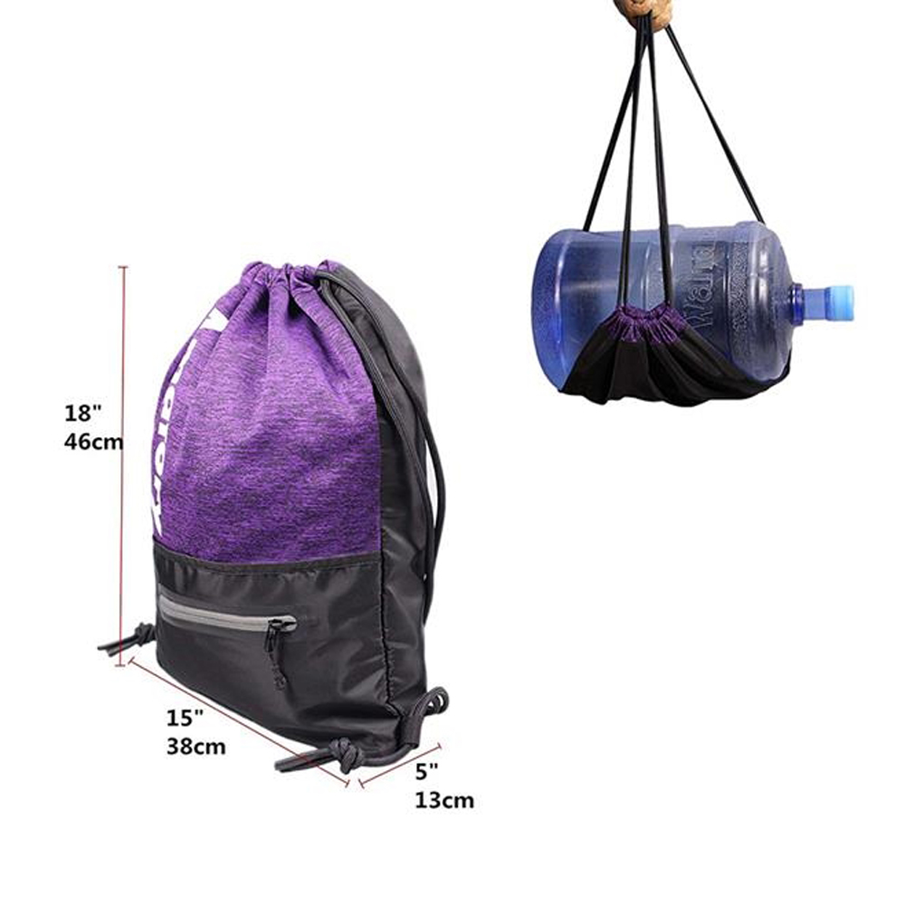 Drawstring Backpack Sackpack Gym Sack String Bag 4