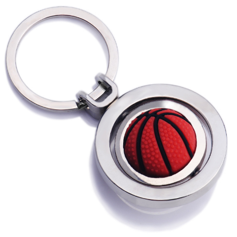 Metal Keychain with Rotate Ball 4