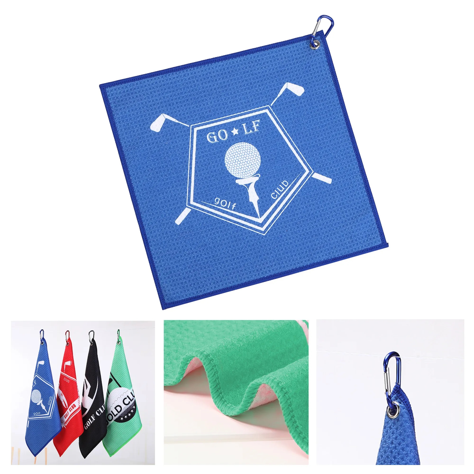 Full Color Microfiber Waffle Golf Towel 2