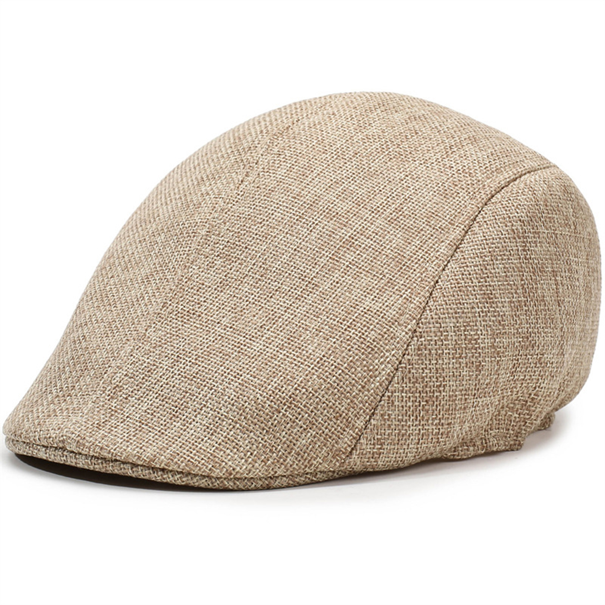 Middle-Aged Men's Linen Beret Hat 5