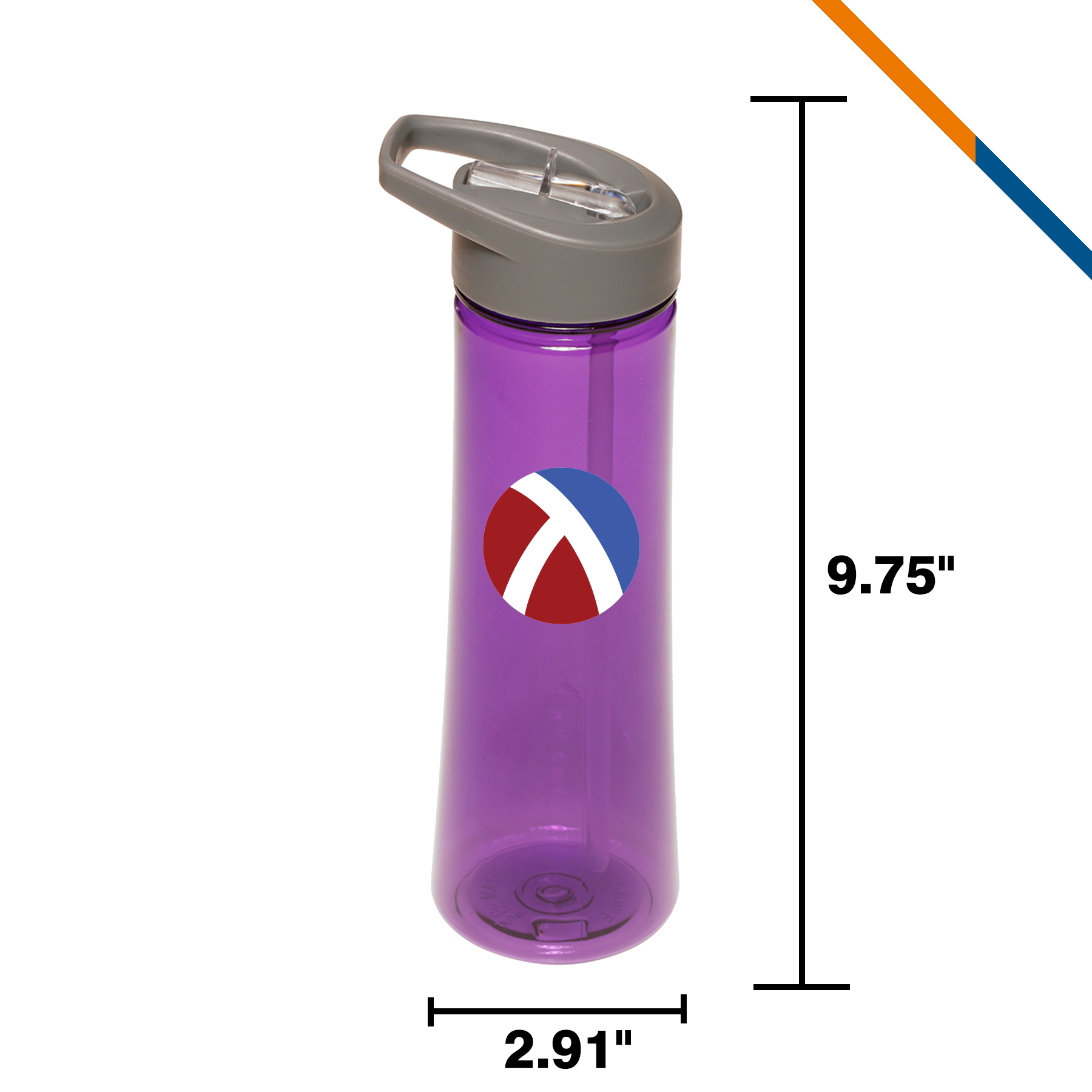 Desmo Plastic Sports Bottle - 22 OZ. 5