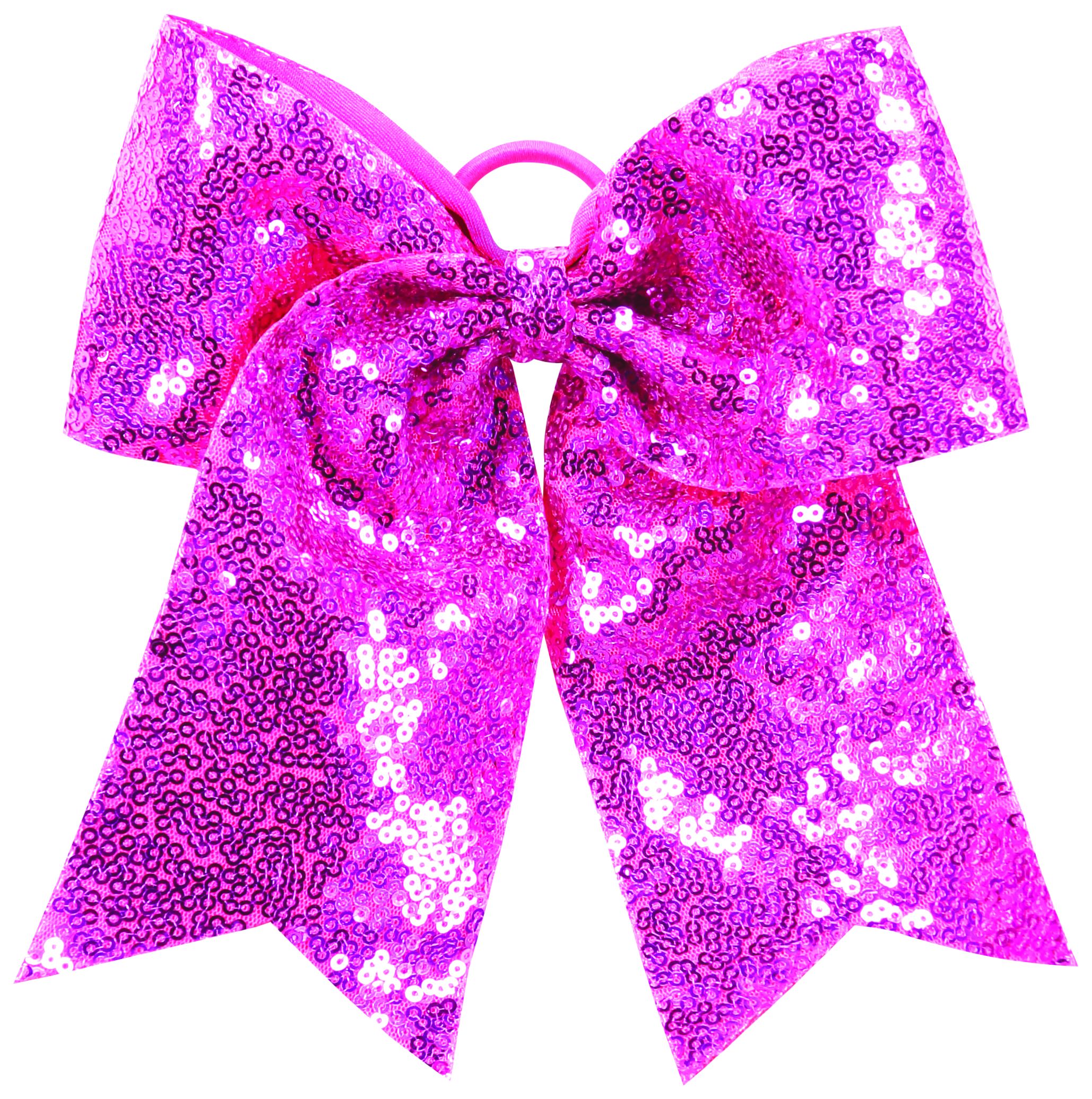 Sequin Cheer Hair Bow 9