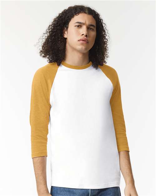 Unisex CVC Three-Quarter Sleeve Tee - 2003CVC 39