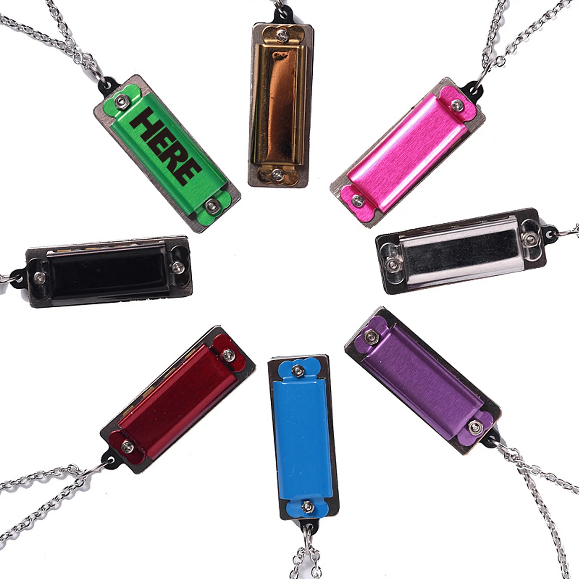 Portable Mini Necklace Harmonica With 4 Hole 2