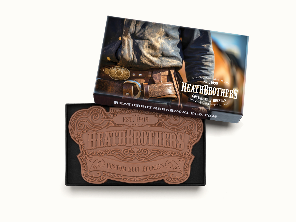 9"x 5" Custom Decorated Chocolate Shape with Luxury Custom Packaging 8