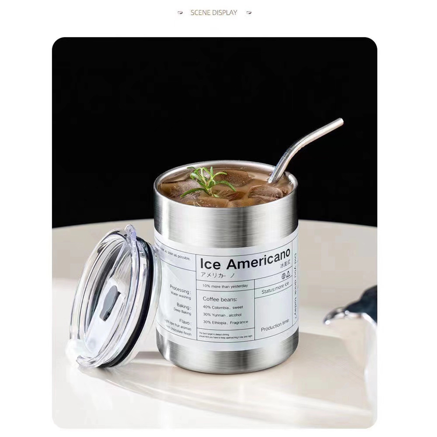 Stainless Steel Double Layer Keeps Cold Insulation Cup 10