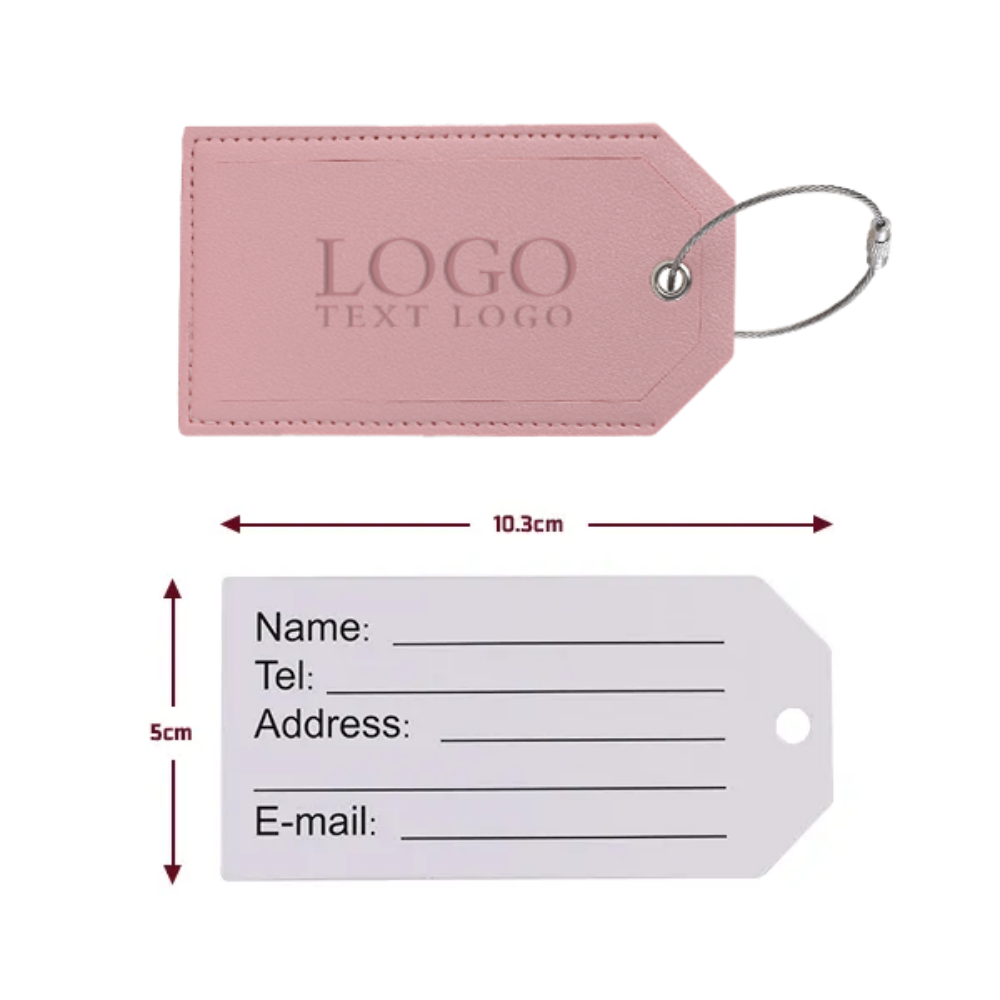 Soft Vegan Leather Luggage Tag 4