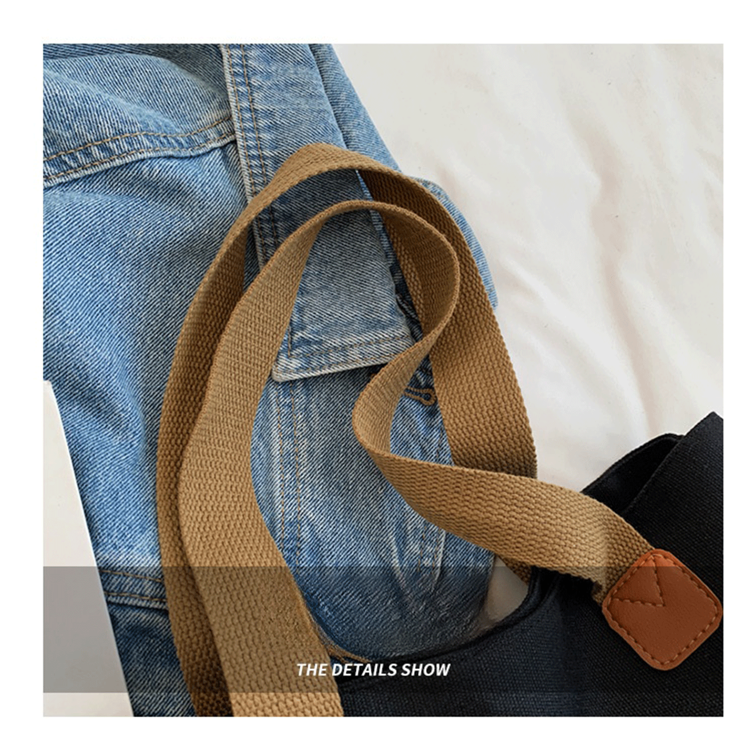 reusable earth-friendly black white Cotton Canvas Tote Bags 16