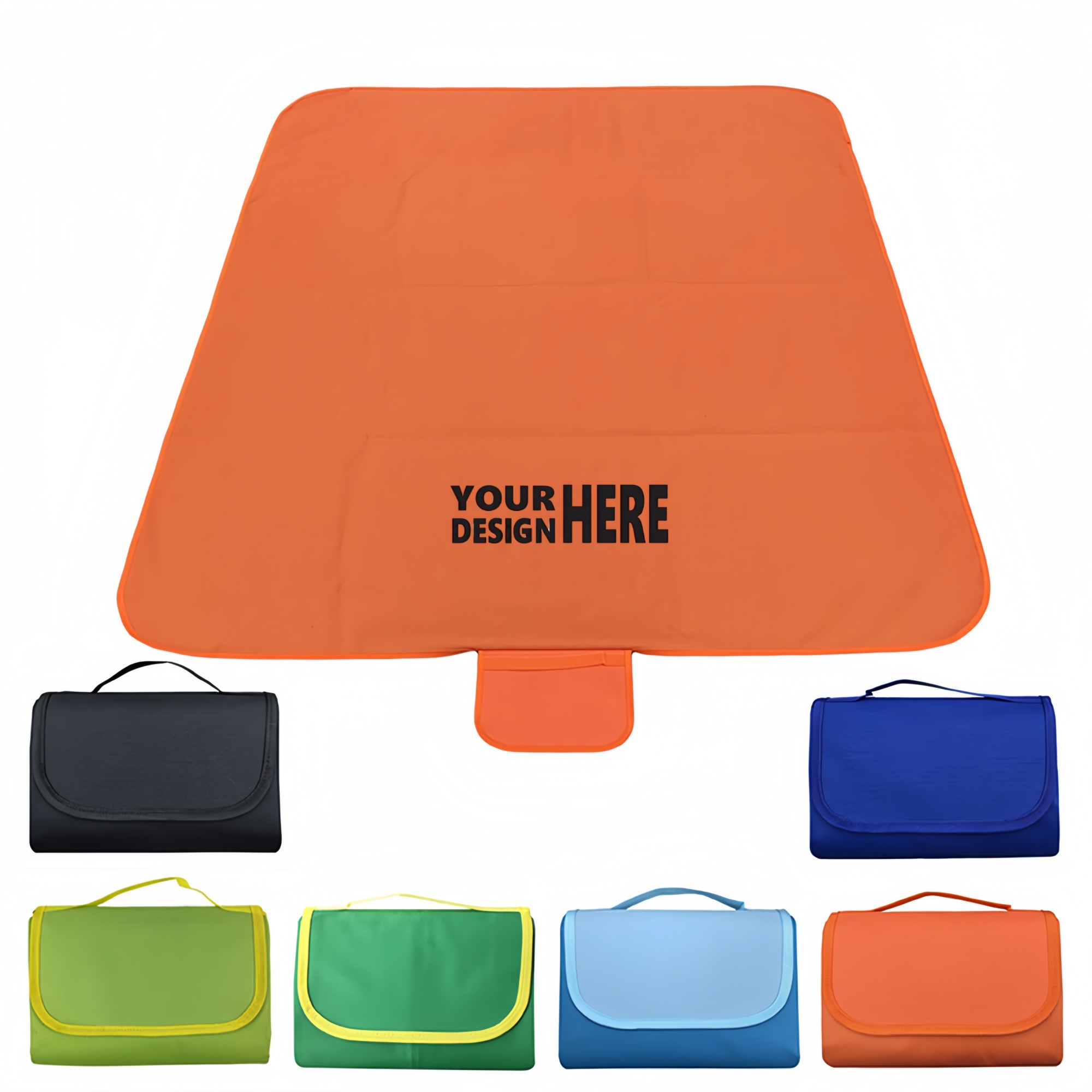 MOQ 20 Custom Picnic Beach Folding Blanket 2
