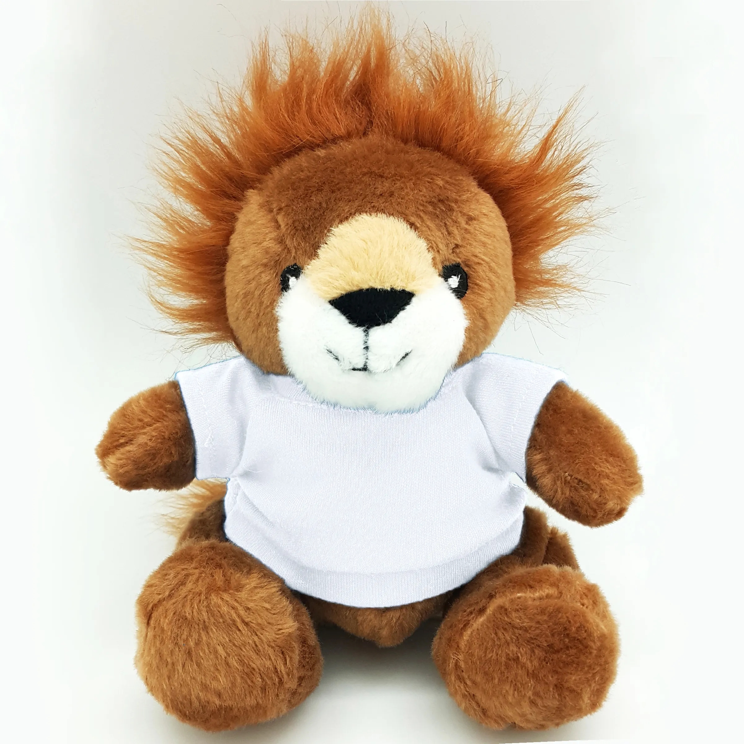 6" Beanie Lion with Embroidered Eyes 8