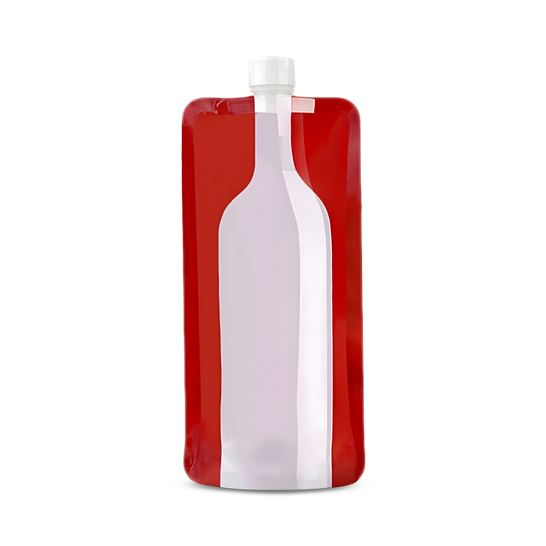 Folding Plastic Wine Bottle Flask 26 Oz 4
