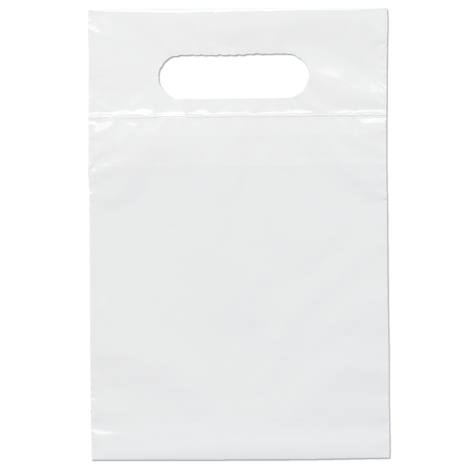 Die Cut Handle Bag - 7W x 10 1/2H - Flexo Ink Print 25