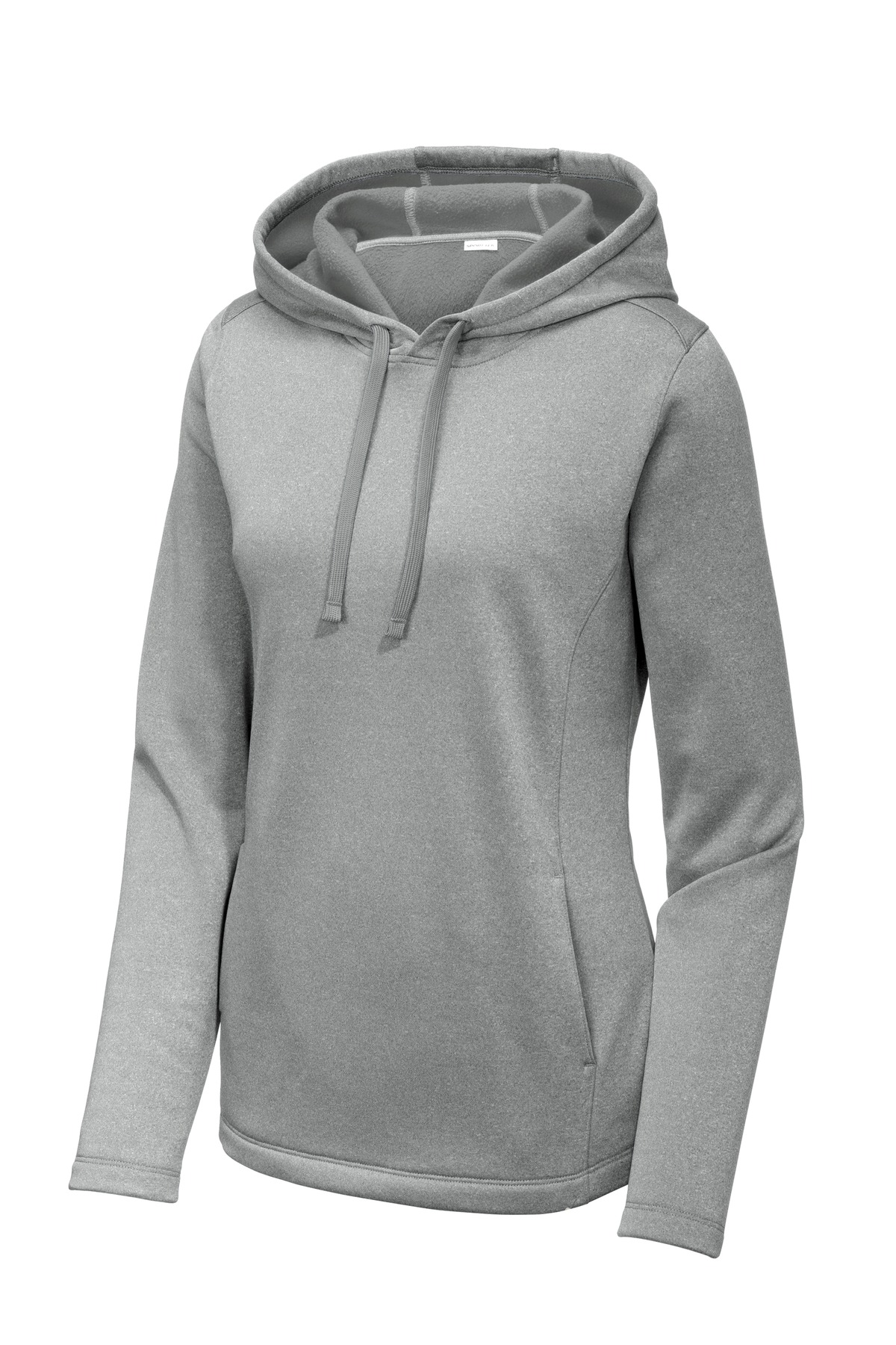 Sport-Tek Women's PosiCharge Sport-Wick Heather Fleece Hooded Pullover. LST264 30