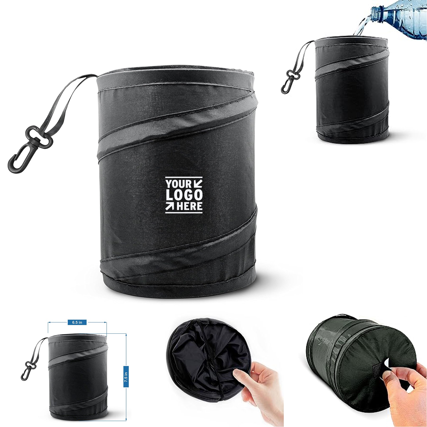Collapsible Pop-up Water Proof Bag Car Trash Can Portable Garbage Bin 3