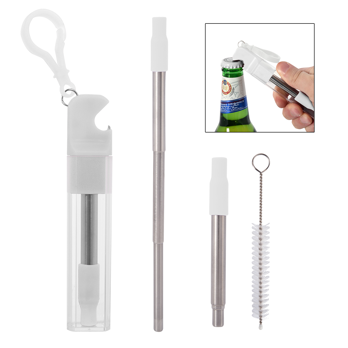 Straw Kit With Bottle Opener 18