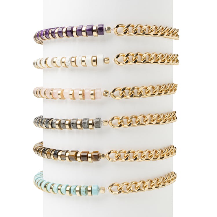 Soul Stacks Chain Reaction Bracelet Collection - Assorted Gemstones 2