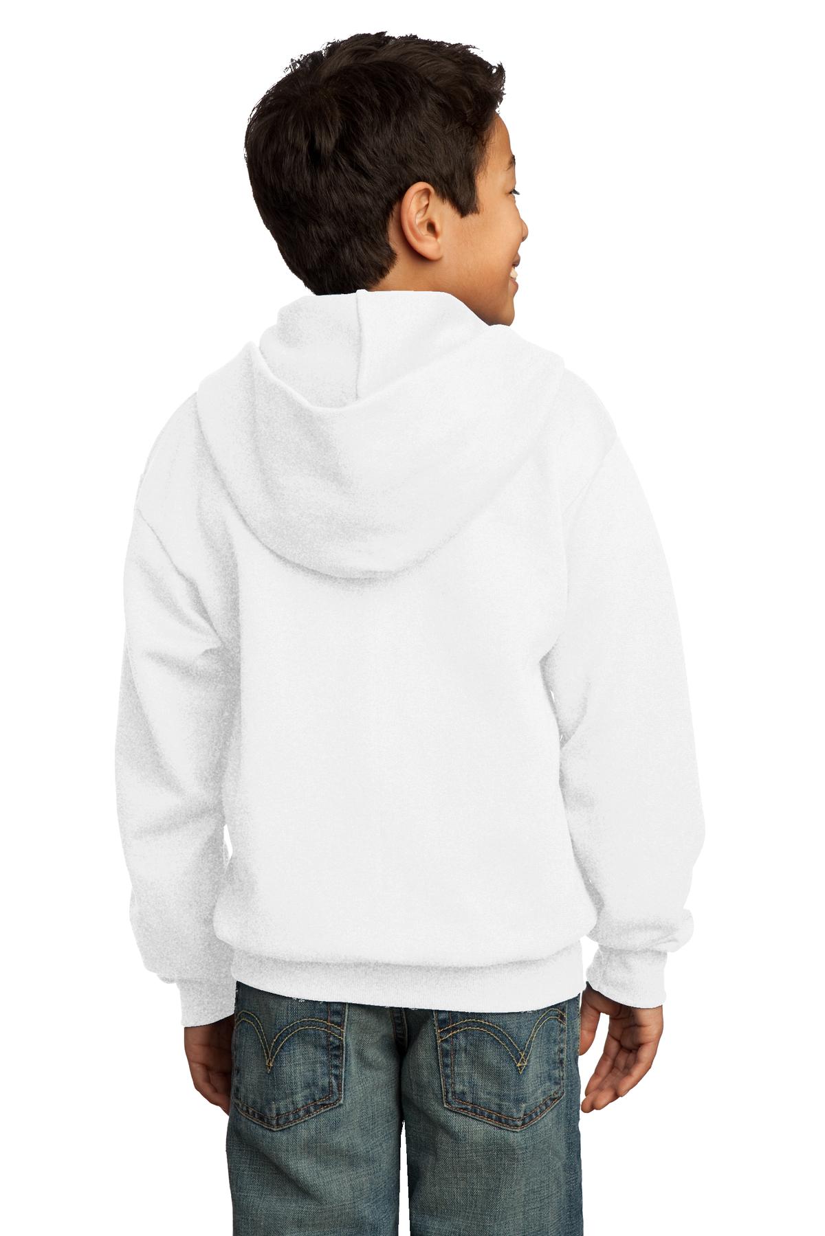 Port & Company® Youth Core Fleece Full-Zip Hooded Sweatshirt 112