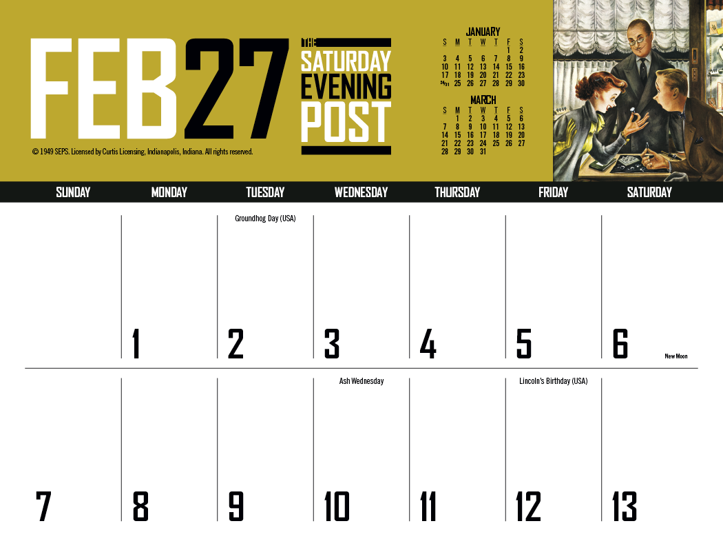 Triumph® Calendars Big Block Memo 21