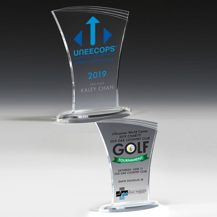 Allure Acrylic Award (5 1/4" x 7 1/4" x 3/8") - 4 Color Process