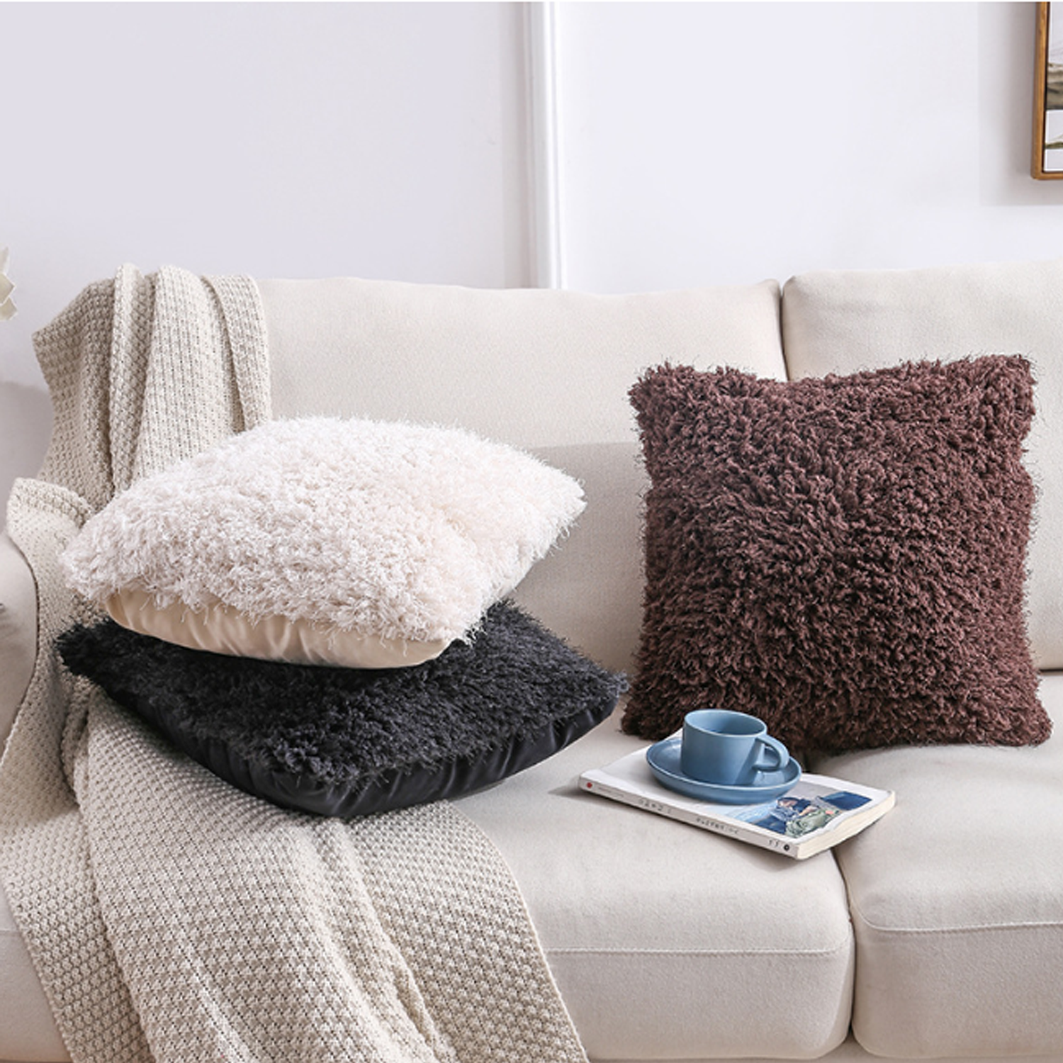 Cross-Border Amazon New Plush Throw Pillow Instagram 2