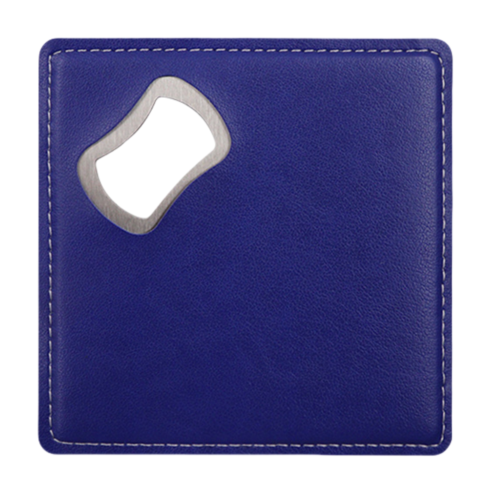 Square Drink Coaster Leather Opener 7