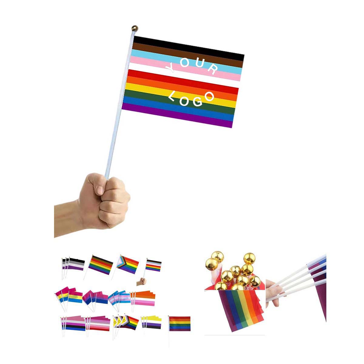 Durable Polyester Pride Flag for Events and Parades 4