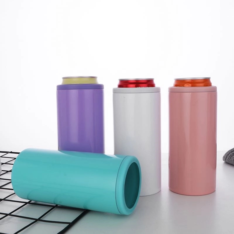 12 oz Stainless Steel Insulated Slim Can Cooler 3