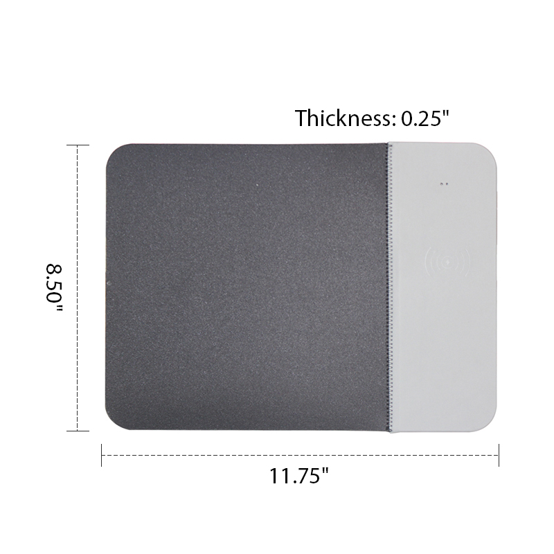 Qi Wireless Charger And Mouse Mat with PU and Rubber Material 15
