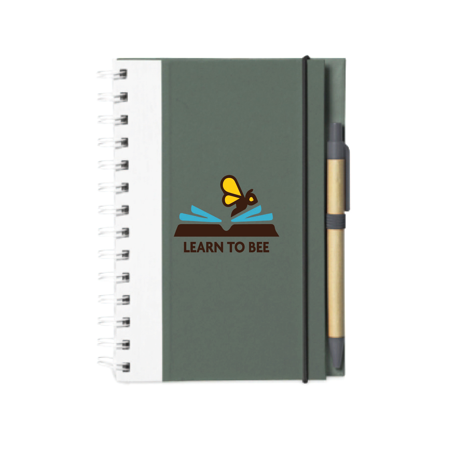 Duotone Bright Eco Notebook (1 Color Imprint) 4