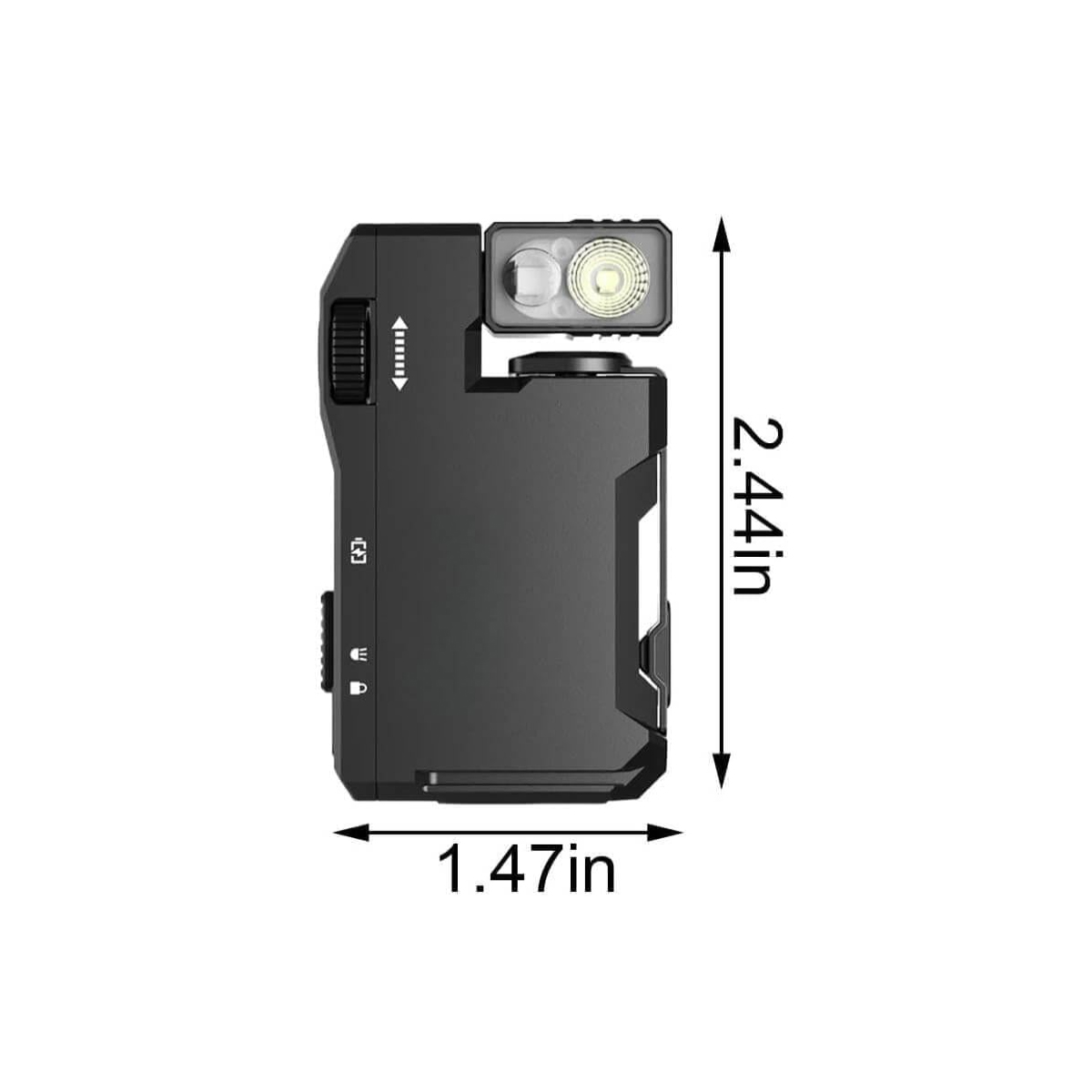 Mini Tactical LED Flashlight with Adjustable Head and Clip 4