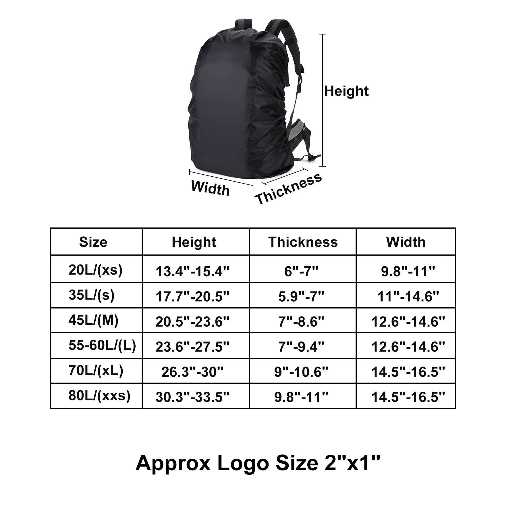 Waterproof Backpack Rain Cover 2