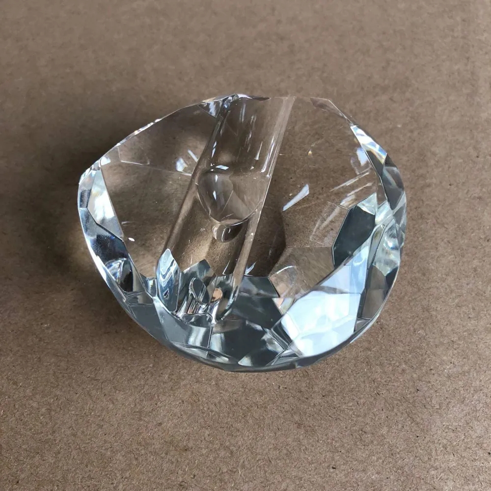 Crystal Wedding Pen Stand Paperweight - Heart 3