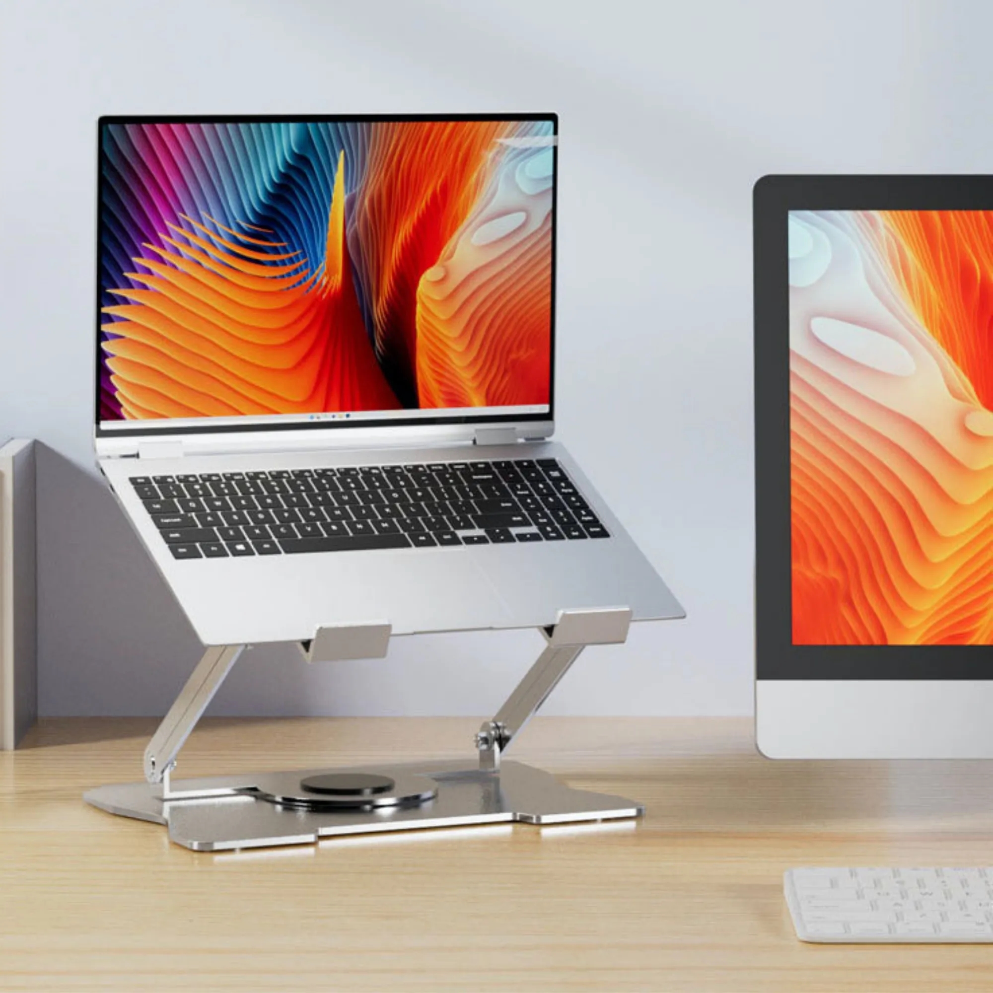 Foldable 360 Degree Rotating Laptop Notebook Tablet Stand 5