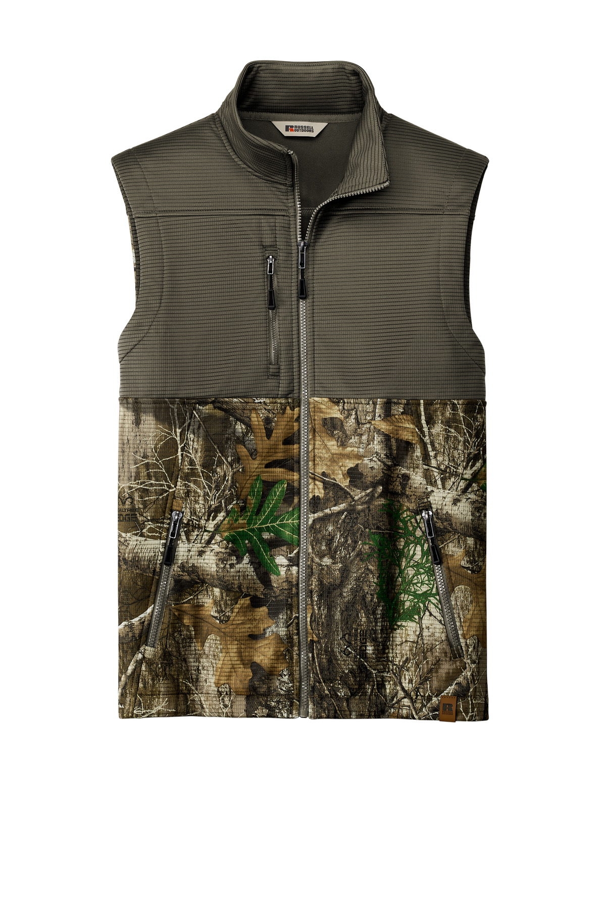 Russell Outdoors Realtree Atlas Colorblock Soft Shell Vest RU604 9