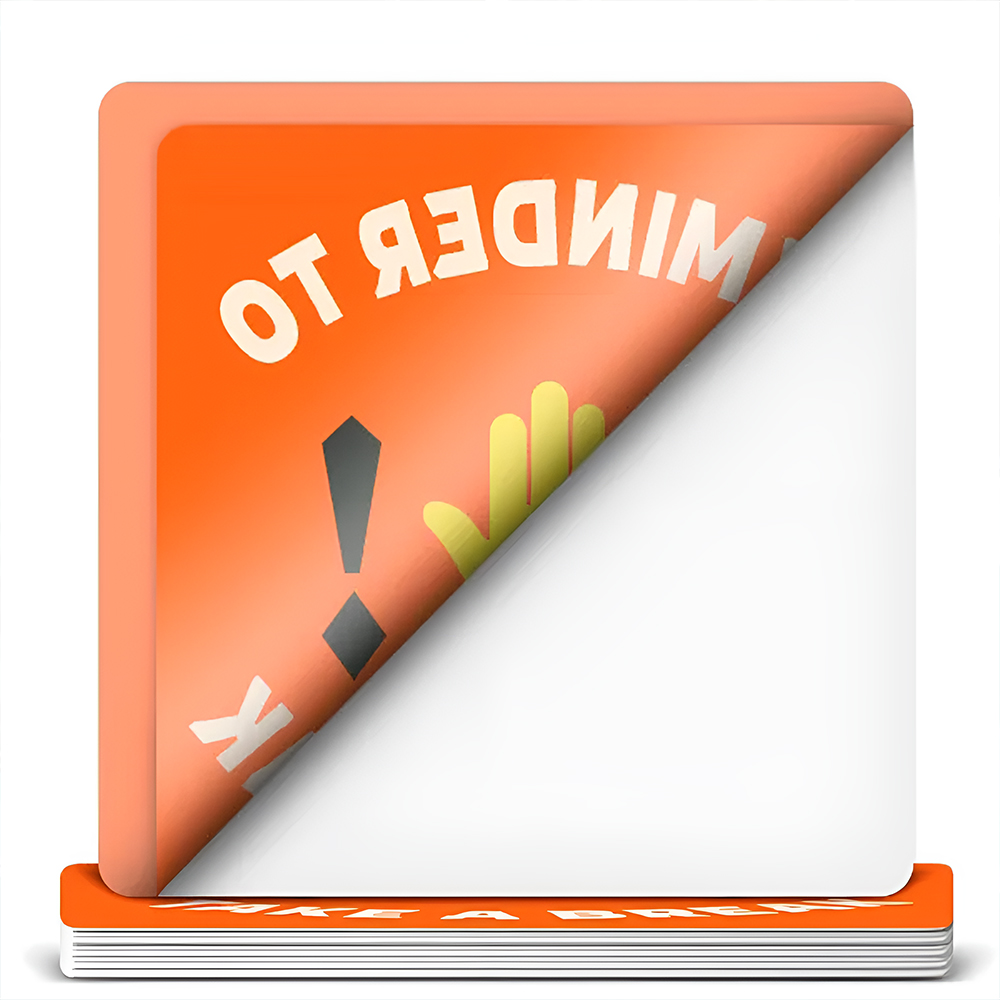 7" Custom Shape Front Adhesive Sticker 2