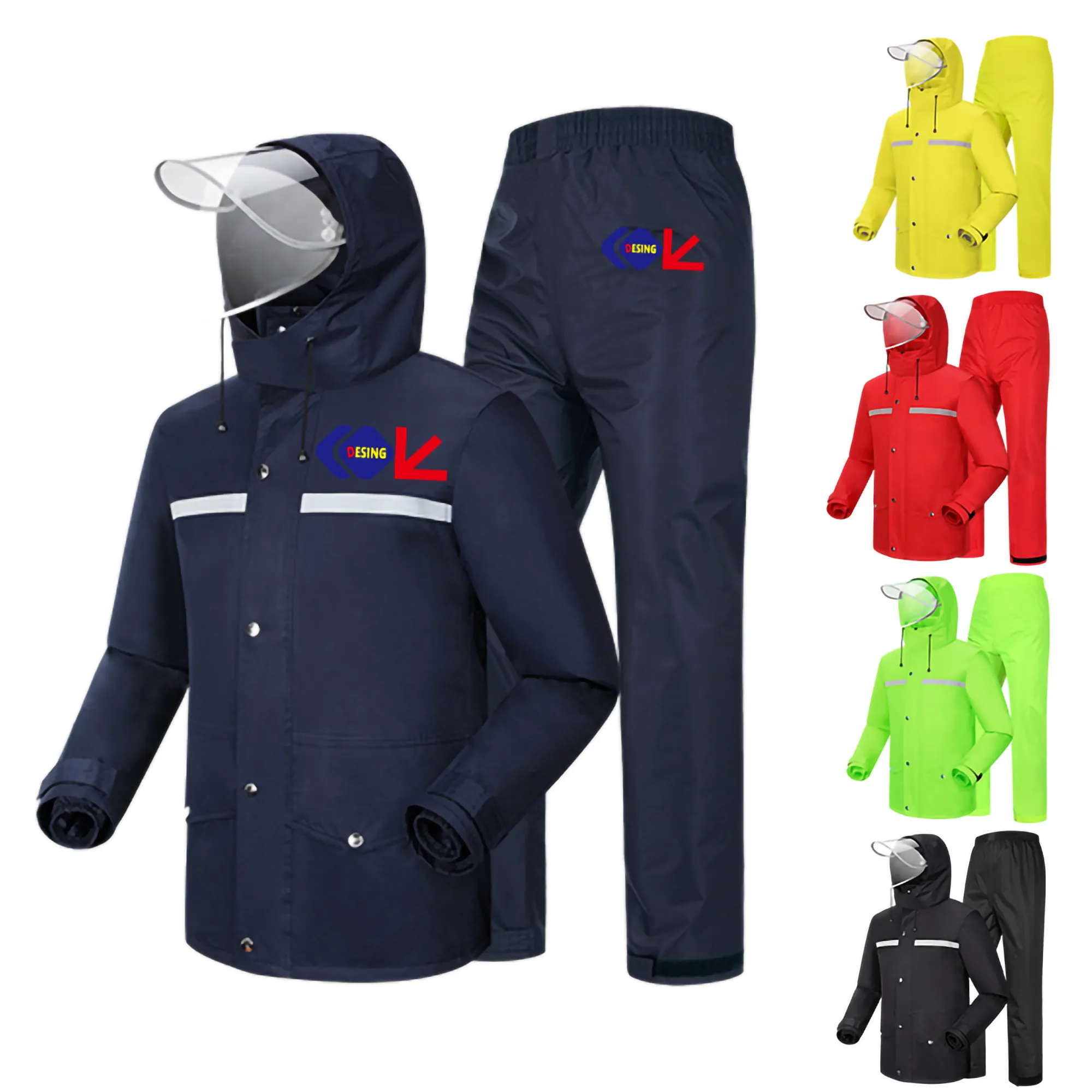 Rain Suit Jacket & Trouser Raincoat Outdoor 8