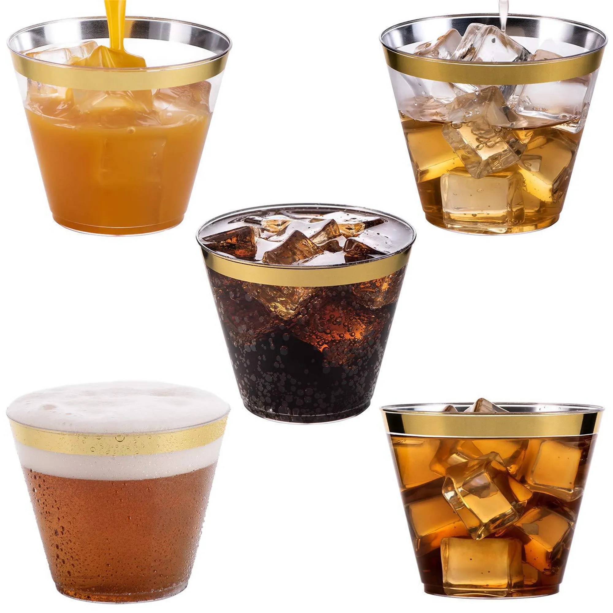 9 oz Disposable Clear Cups 3