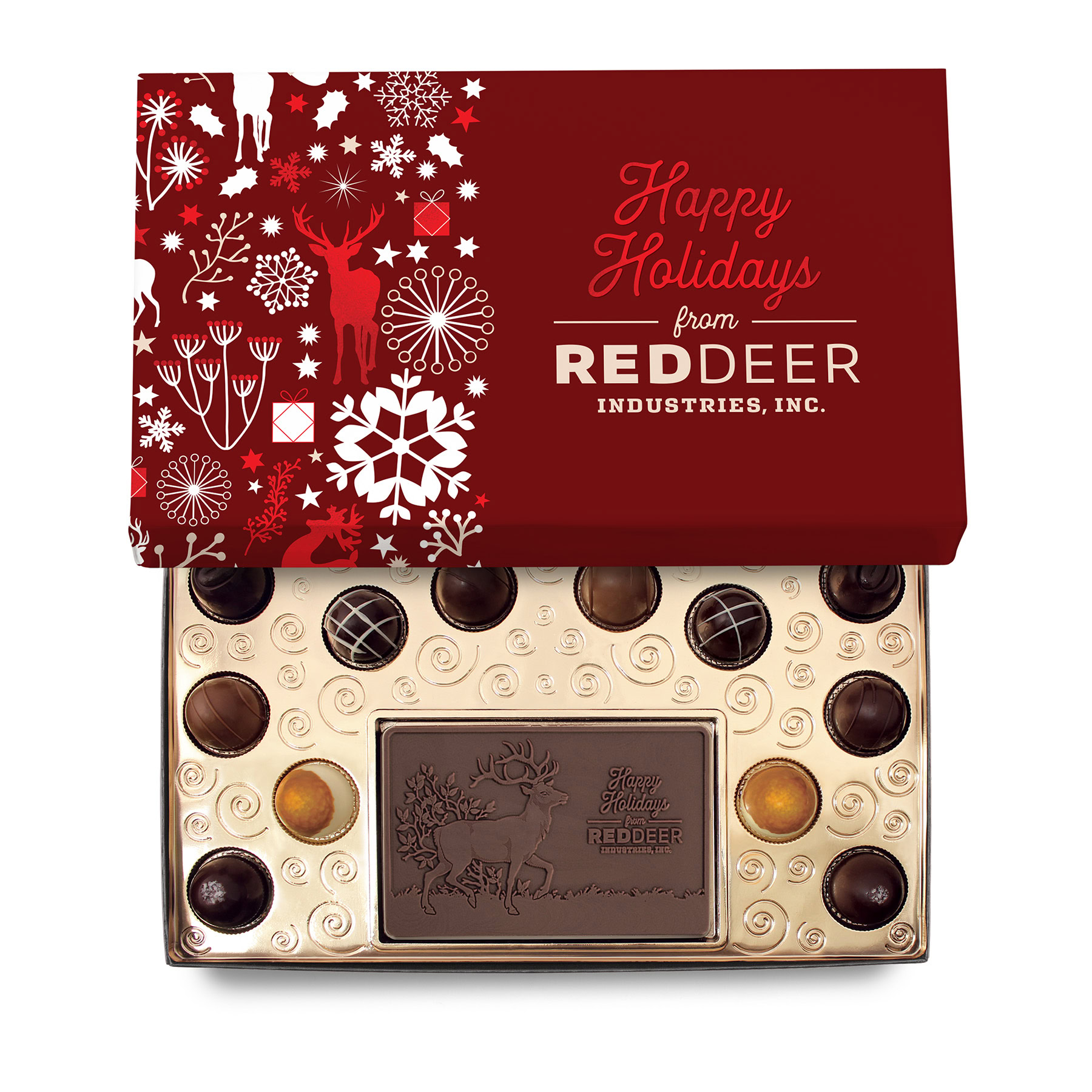 Deluxe Truffle Gift Box with Gourmet Lindt Truffles and Luxury Custom Packaging 4