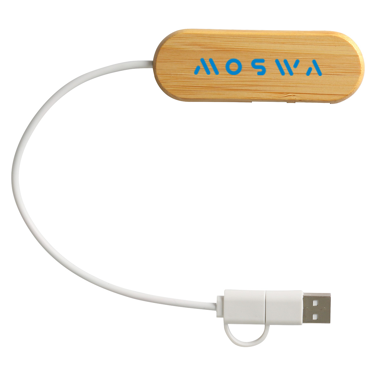 Bamboo Dual Port USB & Type-C Hub 3
