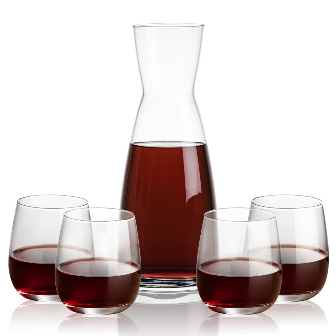 Winchester Carafe & Crestview Stemless 10