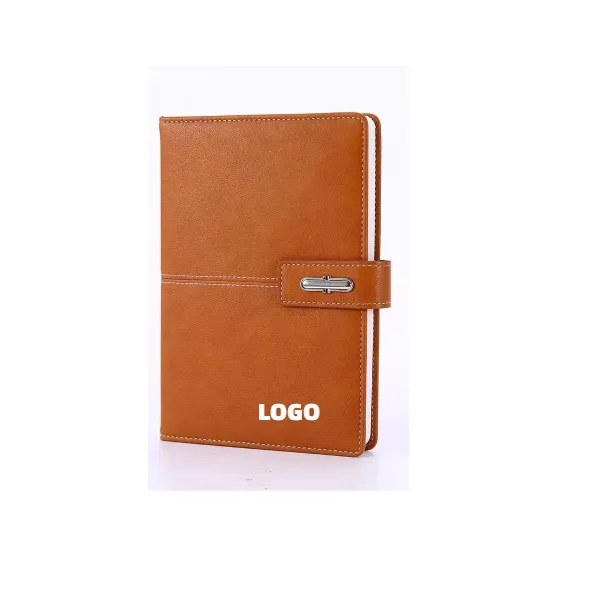 A5 Lined Leather Notebook 1