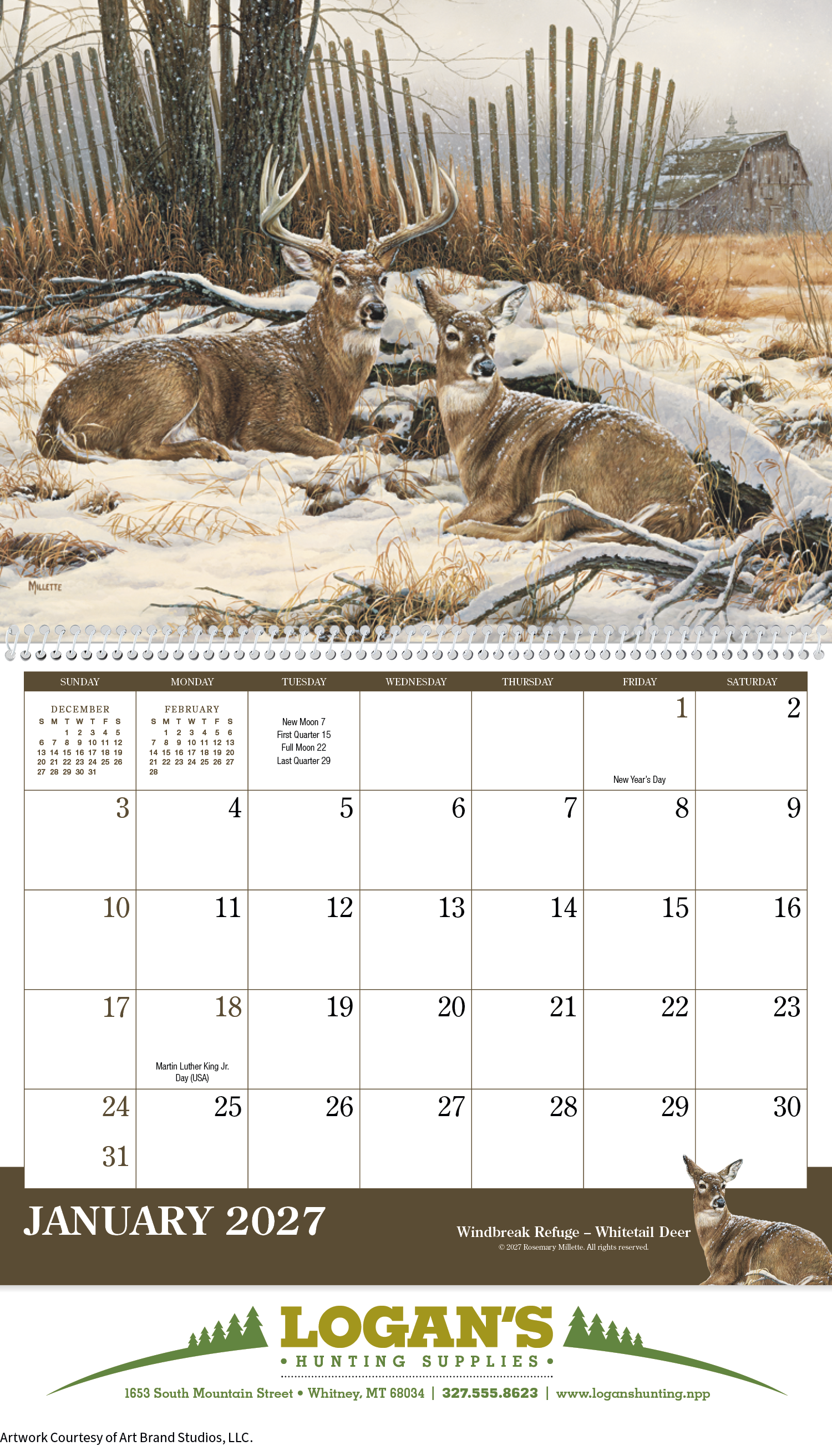 Triumph® Calendars Wildlife Art Calendar 91