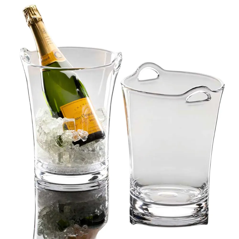 2-Bottle Champagne Glass Ice Bucket 5
