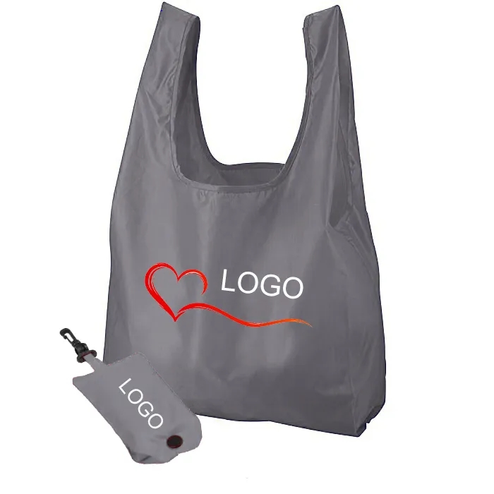 Folding Nylon Tote With Pouch 5