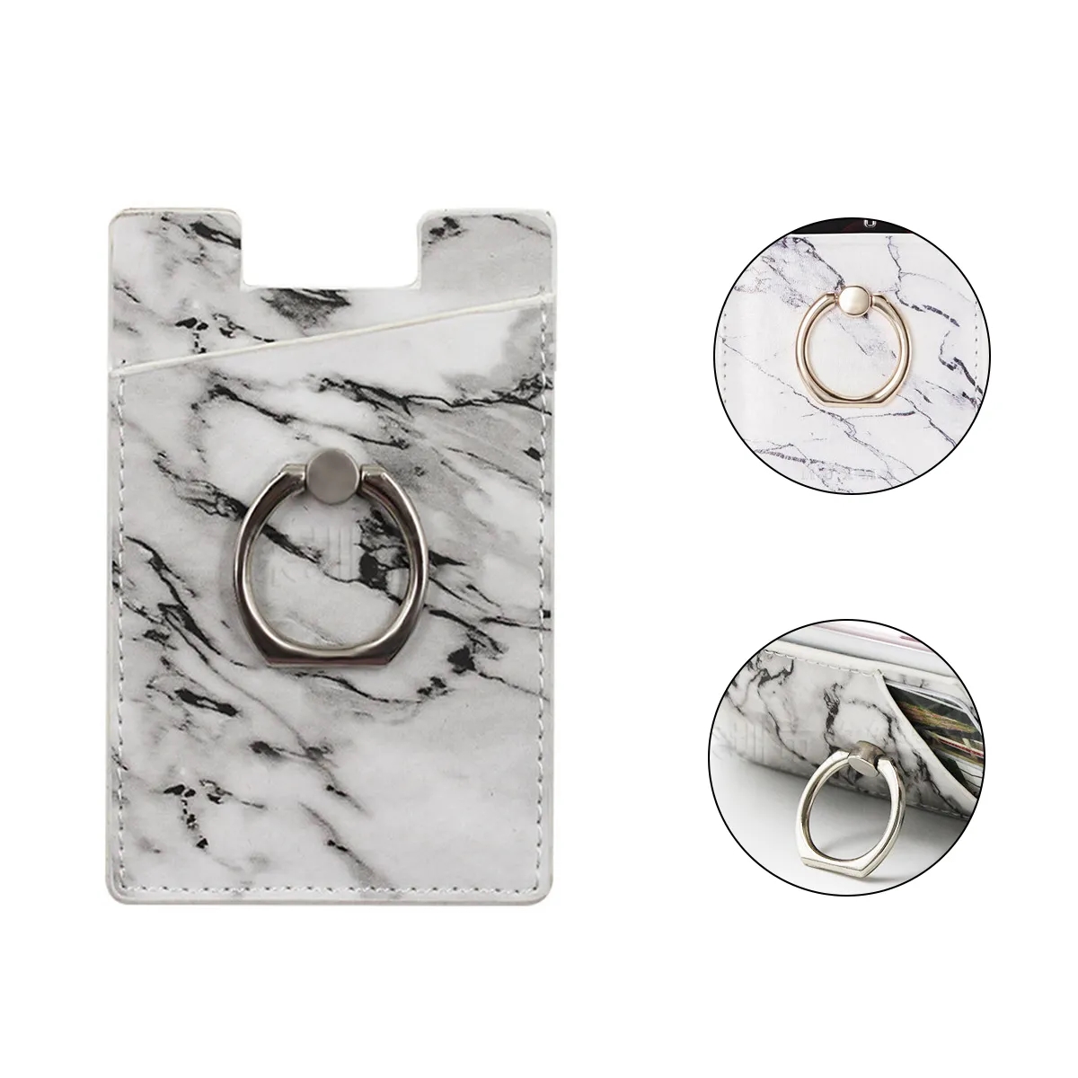 Adhesive Phone Wallet Kickstand Card Holder 2