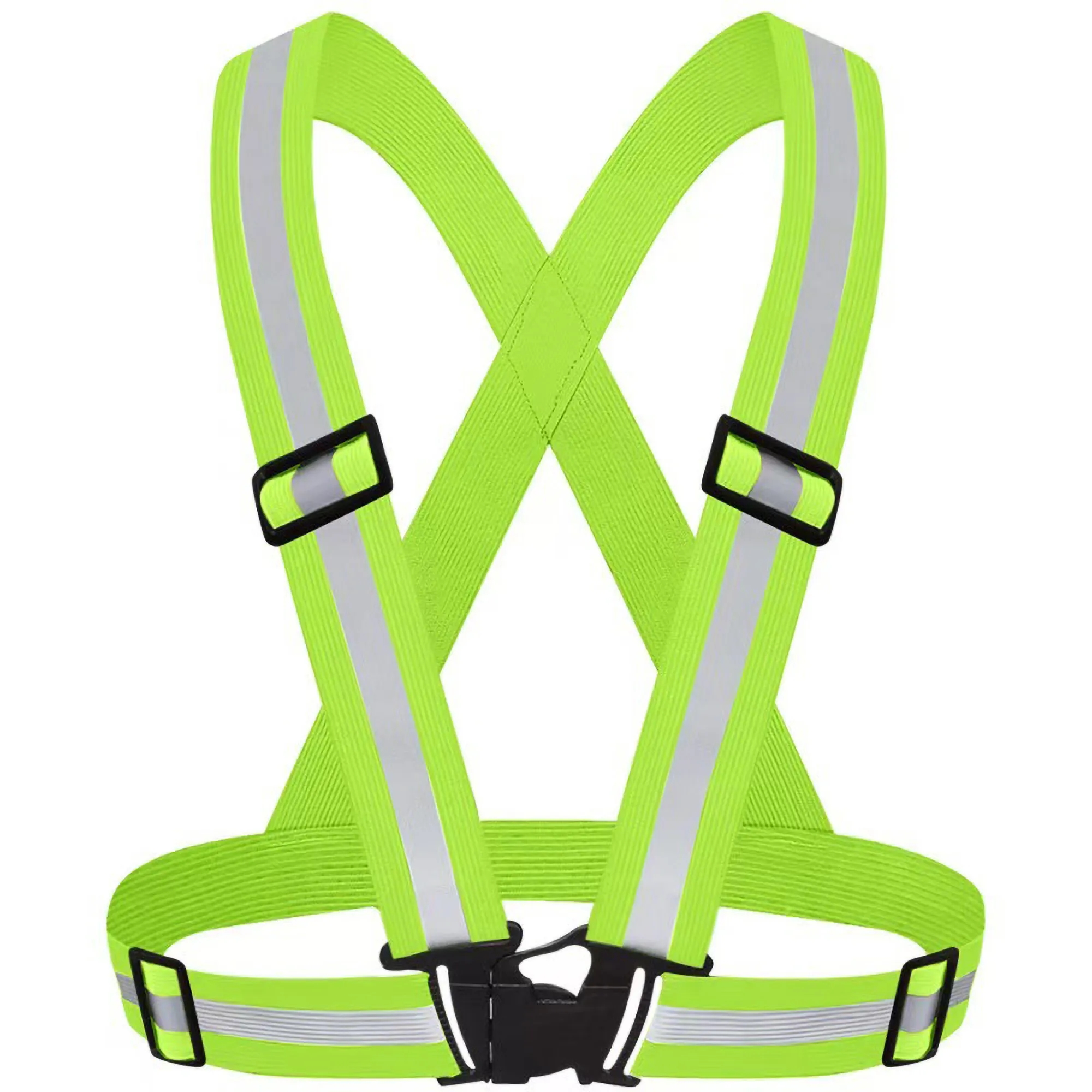 Reflective Running Vest Adjustable Lightweight Safety 13