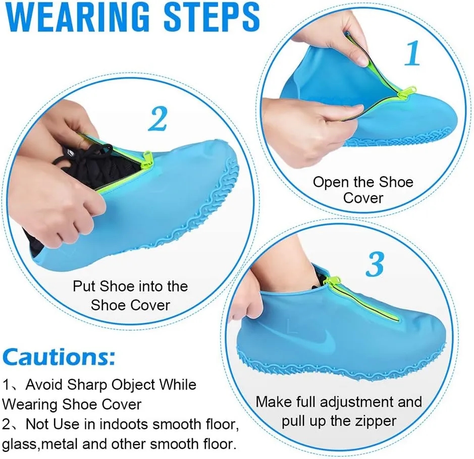 Reusable Silicone Waterproof Shoe Covers 5
