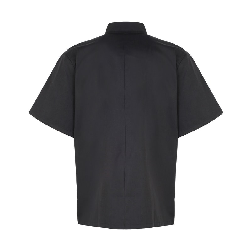 Artisan Collection By Reprime Unisex Studded Front Short-Sleeve Chef's Jacket 17
