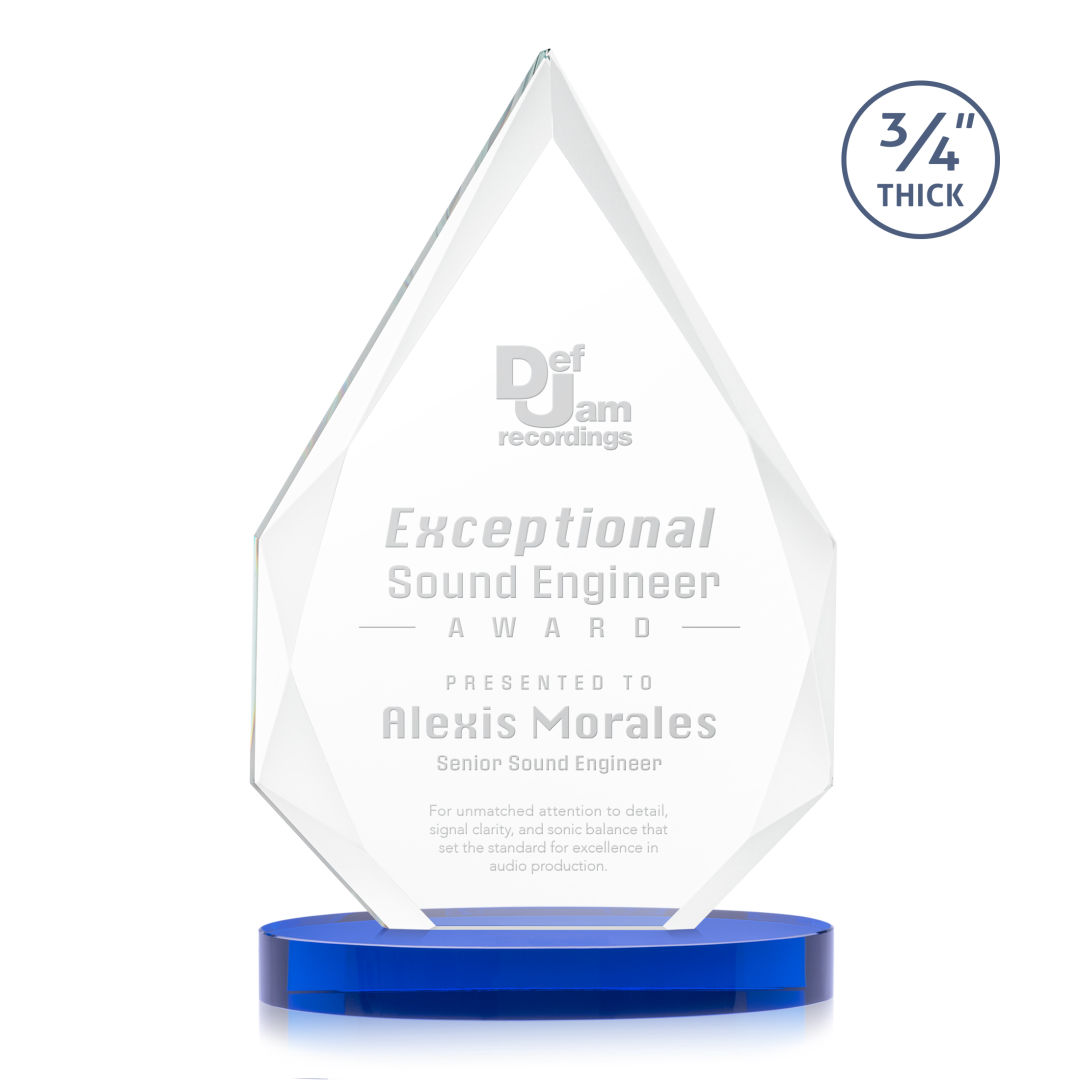 Hawthorne Award on Alberton Base - Blue 1