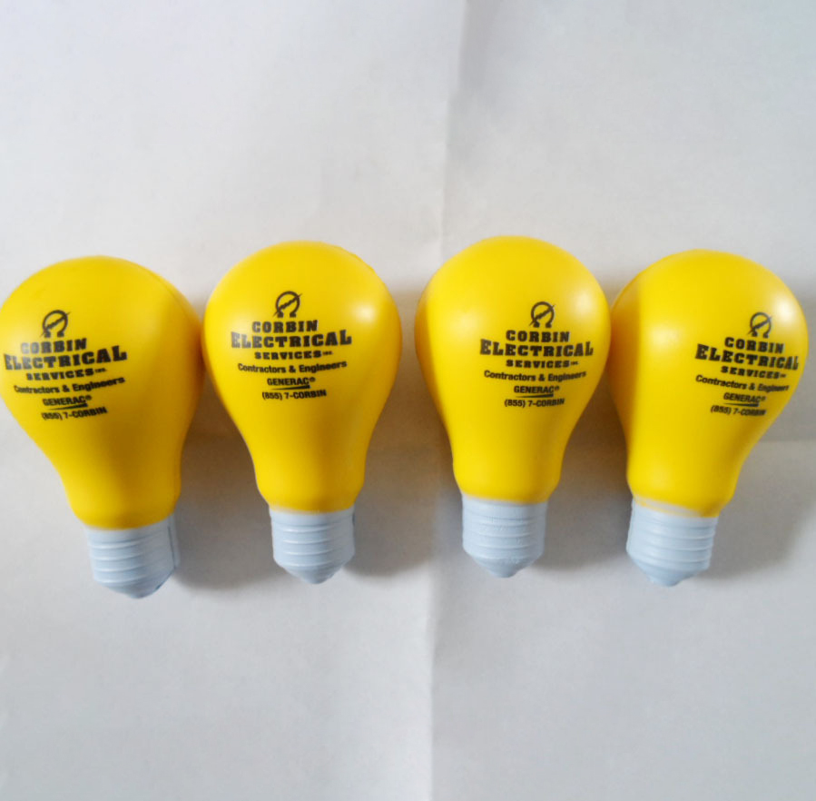 Light Bulb Shape Squeeze Toy Stress Reliever 8